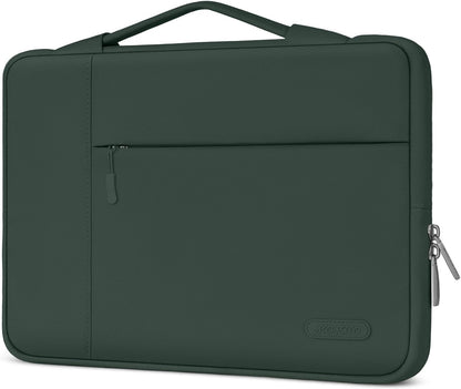 MOSISO Multifunctional Polyester Laptop Sleeve with Retractable Hidden Handle, Fits 13–16 Inch MacBook M2-M5 & Dell XPS Notebook