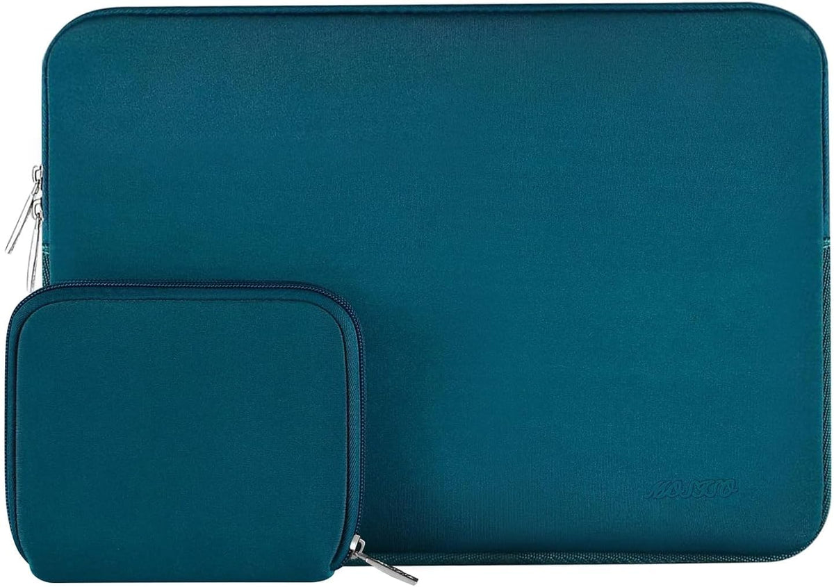 MOSISO Universal Neoprene Laptop Sleeve with Matching Small Accessory Pouch, Shockproof Water Resistant Notebook Case Fits 12.3–18.5 Inch Mac & Windows Laptops