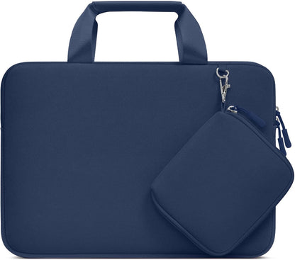 MOSISO Neoprene Laptop Sleeve Set, 13-16-Inch, Portable-Carry-Handle & Matching-Detachable-Accessory-Pouch