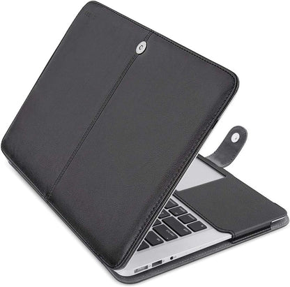 MOSISO MacBook Air 13 Inch Case A1369 A1466 (2010-2017), PU Leather Stand Cover Sleeve