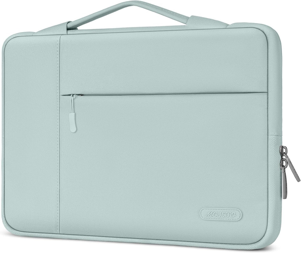 MOSISO Multifunctional Polyester Laptop Sleeve with Retractable Hidden Handle, Fits 13–16 Inch MacBook M2-M5 & Dell XPS Notebook