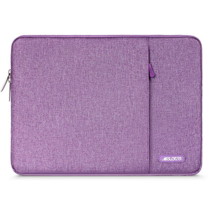 MOSISO Polyester Vertical Laptop Sleeve with Large Front Pocket, Slim Shockproof Case Fits 12.3–18.5 Inch MacBook Neo M1-M5 & Windows Chromebook Laptops