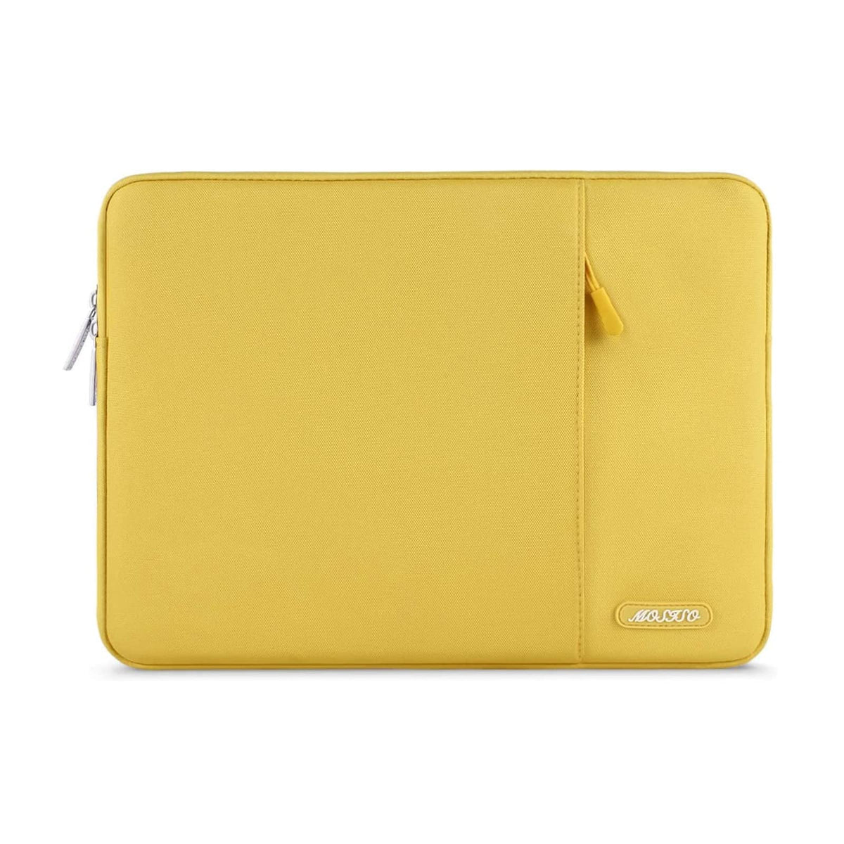 MOSISO Polyester Vertical Laptop Sleeve with Large Front Pocket, Slim Shockproof Case Fits 12.3–18.5 Inch MacBook Neo M1-M5 & Windows Chromebook Laptops
