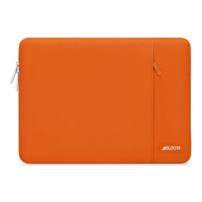 MOSISO Polyester Vertical Laptop Sleeve with Large Front Pocket, Slim Shockproof Case Fits 12.3–18.5 Inch MacBook Neo M1-M5 & Windows Chromebook Laptops