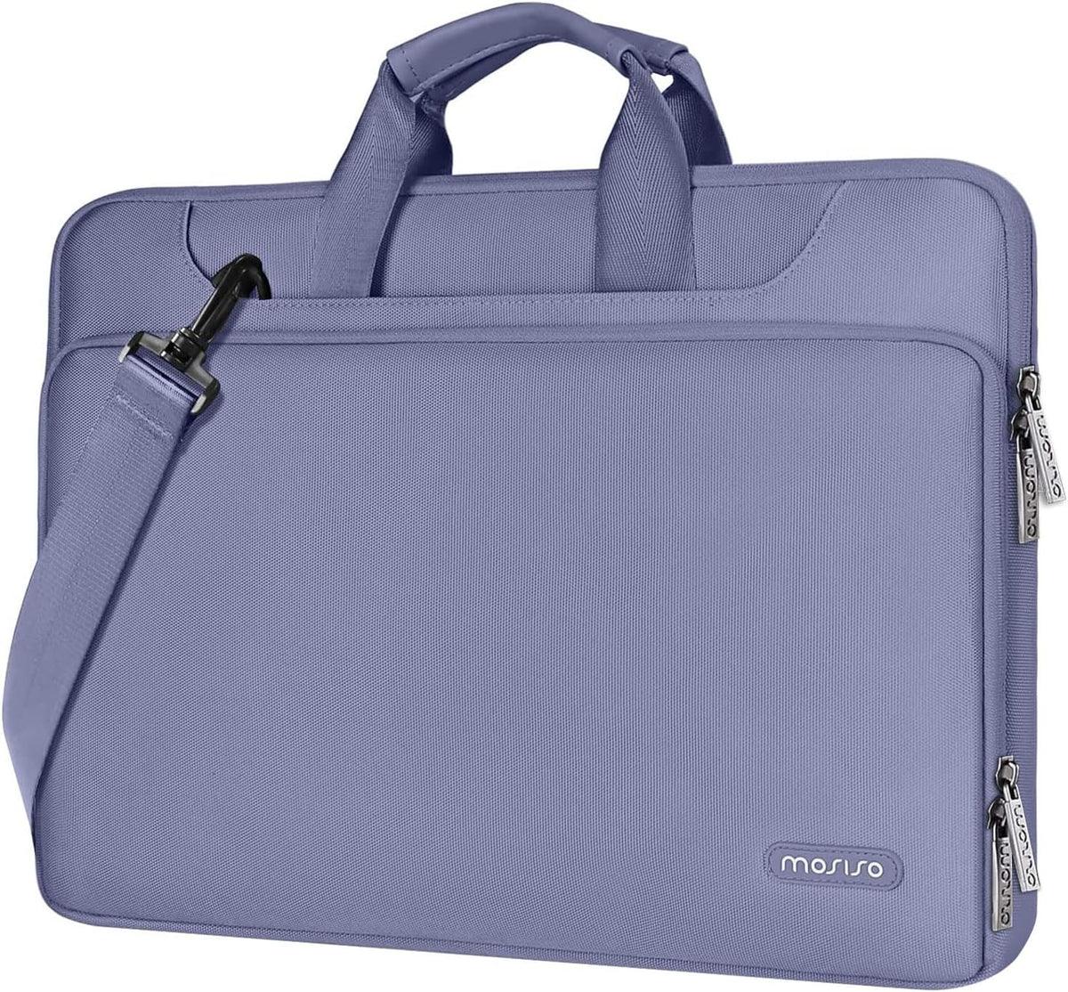 MOSISO 360 Laptop Shoulder Bag with Matching Color Sleeve & Luggage Strap, Fits 13–17.3 Inch Dell XPS HP Pavilion IdeaPad Acer Alienware Omen Notebook