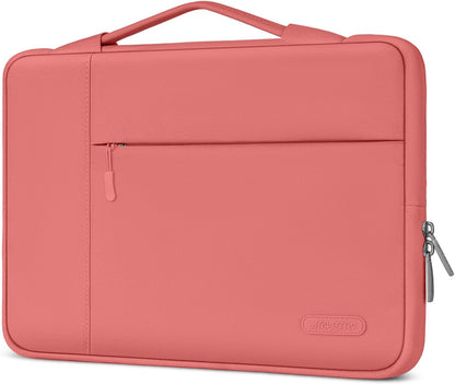 MOSISO Multifunctional Polyester Laptop Sleeve with Retractable Hidden Handle, Fits 13–16 Inch MacBook M2-M5 & Dell XPS Notebook