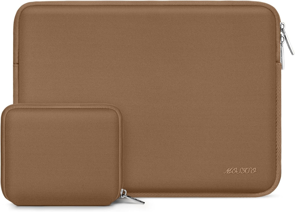 MOSISO Universal Neoprene Laptop Sleeve with Matching Small Accessory Pouch, Shockproof Water Resistant Notebook Case Fits 12.3–18.5 Inch Mac & Windows Laptops