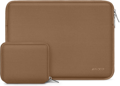 MOSISO Universal Neoprene Laptop Sleeve with Matching Small Accessory Pouch, Shockproof Water Resistant Notebook Case Fits 12.3–18.5 Inch Mac & Windows Laptops