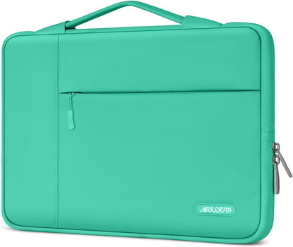 MOSISO Multifunctional Polyester Laptop Sleeve with Retractable Hidden Handle, Fits 13–16 Inch MacBook M2-M5 & Dell XPS Notebook