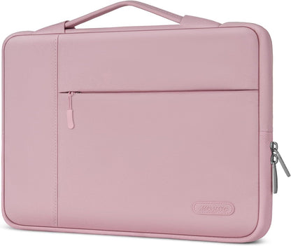MOSISO Multifunctional Polyester Laptop Sleeve with Retractable Hidden Handle, Fits 13–16 Inch MacBook M2-M5 & Dell XPS Notebook