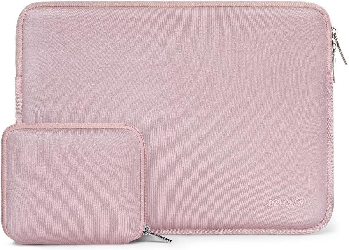 MOSISO Universal Neoprene Laptop Sleeve with Matching Small Accessory Pouch, Shockproof Water Resistant Notebook Case Fits 12.3–18.5 Inch Mac & Windows Laptops
