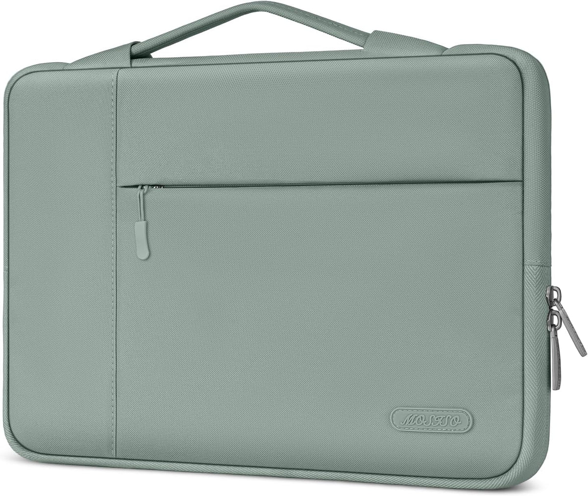 MOSISO Multifunctional Polyester Laptop Sleeve with Retractable Hidden Handle, Fits 13–16 Inch MacBook M2-M5 & Dell XPS Notebook