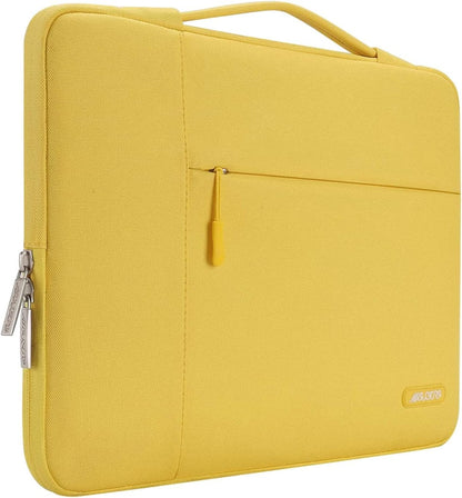 MOSISO Multifunctional Polyester Laptop Sleeve with Retractable Hidden Handle, Fits 13–16 Inch MacBook M2-M5 & Dell XPS Notebook