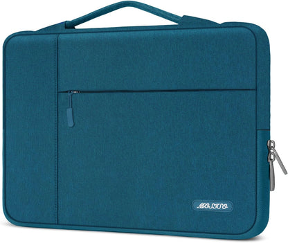 MOSISO Multifunctional Polyester Laptop Sleeve with Retractable Hidden Handle, Fits 13–16 Inch MacBook M2-M5 & Dell XPS Notebook
