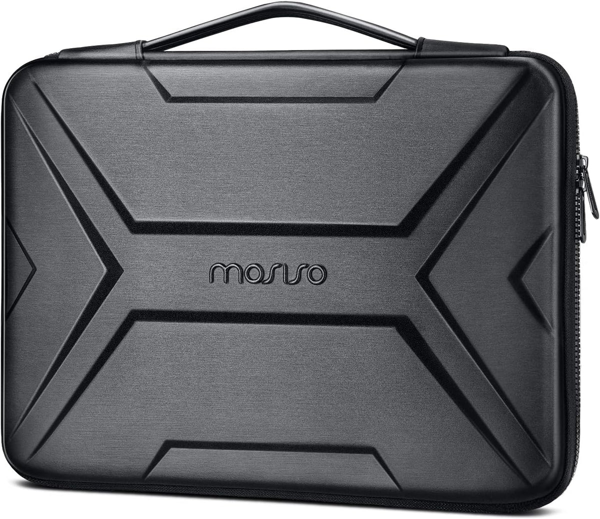 MOSISO X Geometric EVA Hard Shell Laptop Carry Case with PU Handle, Shockproof Waterproof, Fits 13-17.3 Inch MacBook HP Dell Lenovo Notebook