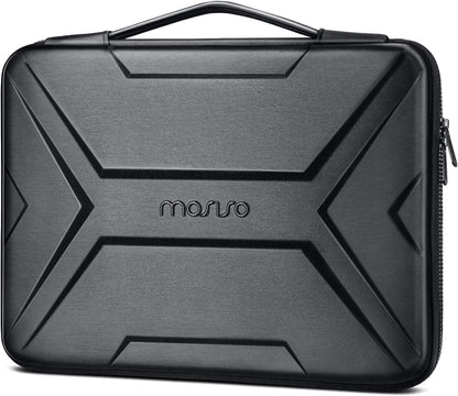 MOSISO X Geometric EVA Hard Shell Laptop Carry Case with PU Handle, Shockproof Waterproof, Fits 13-17.3 Inch MacBook HP Dell Lenovo Notebook