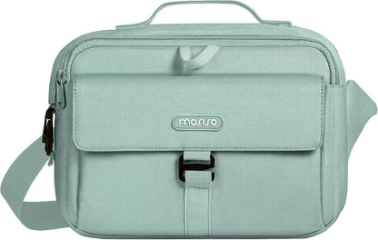 MOSISO Camera Shoulder Bag Case Crossbody Sling Purse, DSLR/SLR/Mirrorless Compact Padded Photography Handbag with Rain Cover Compatible with Canon/Nikon/Sony Cameras and Lenses, Pink mysite