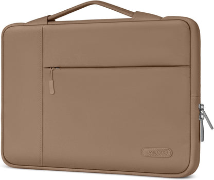 MOSISO Multifunctional Polyester Laptop Sleeve with Retractable Hidden Handle, Fits 13–16 Inch MacBook M2-M5 & Dell XPS Notebook