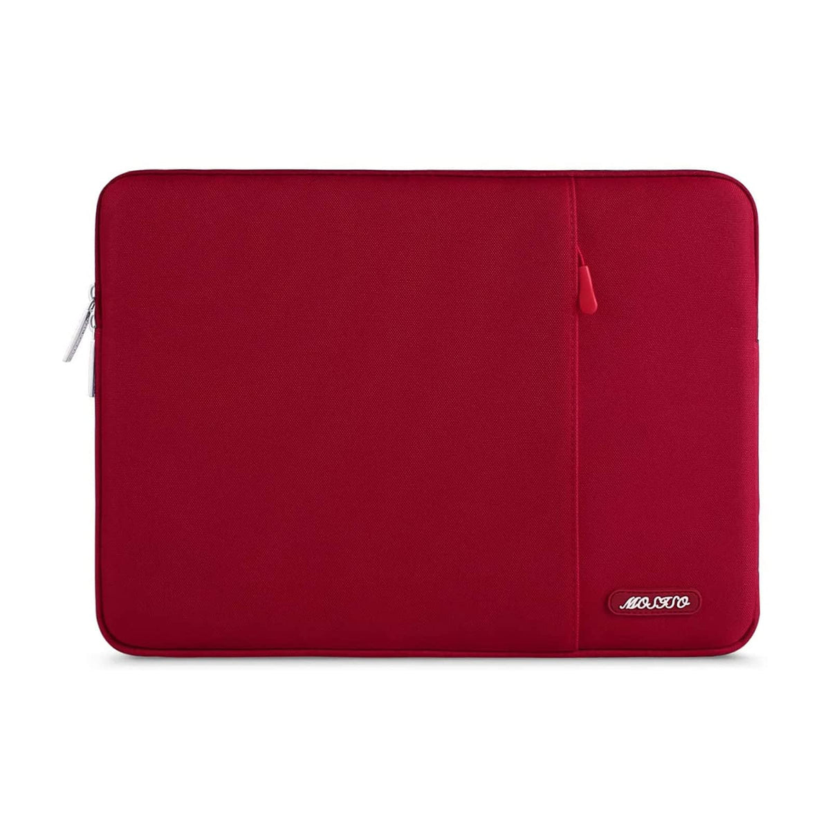MOSISO Polyester Vertical Laptop Sleeve with Large Front Pocket, Slim Shockproof Case Fits 12.3–18.5 Inch MacBook Neo M1-M5 & Windows Chromebook Laptops