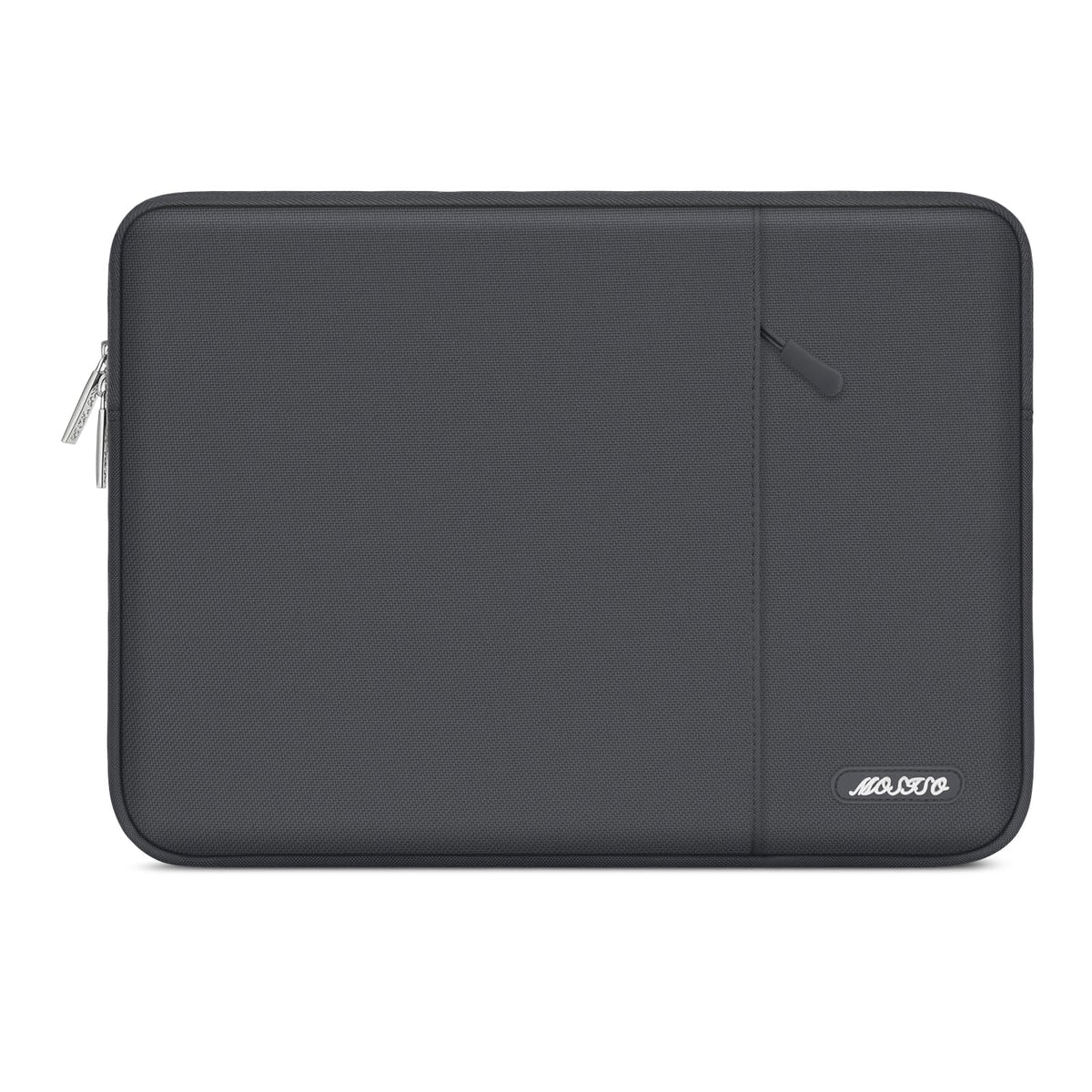 MOSISO Polyester Vertical Laptop Sleeve with Large Front Pocket, Slim Shockproof Case Fits 12.3–18.5 Inch MacBook Neo M1-M5 & Windows Chromebook Laptops