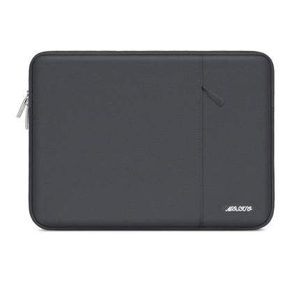 MOSISO Polyester Vertical Laptop Sleeve with Large Front Pocket, Slim Shockproof Case Fits 12.3–18.5 Inch MacBook Neo M1-M5 & Windows Chromebook Laptops