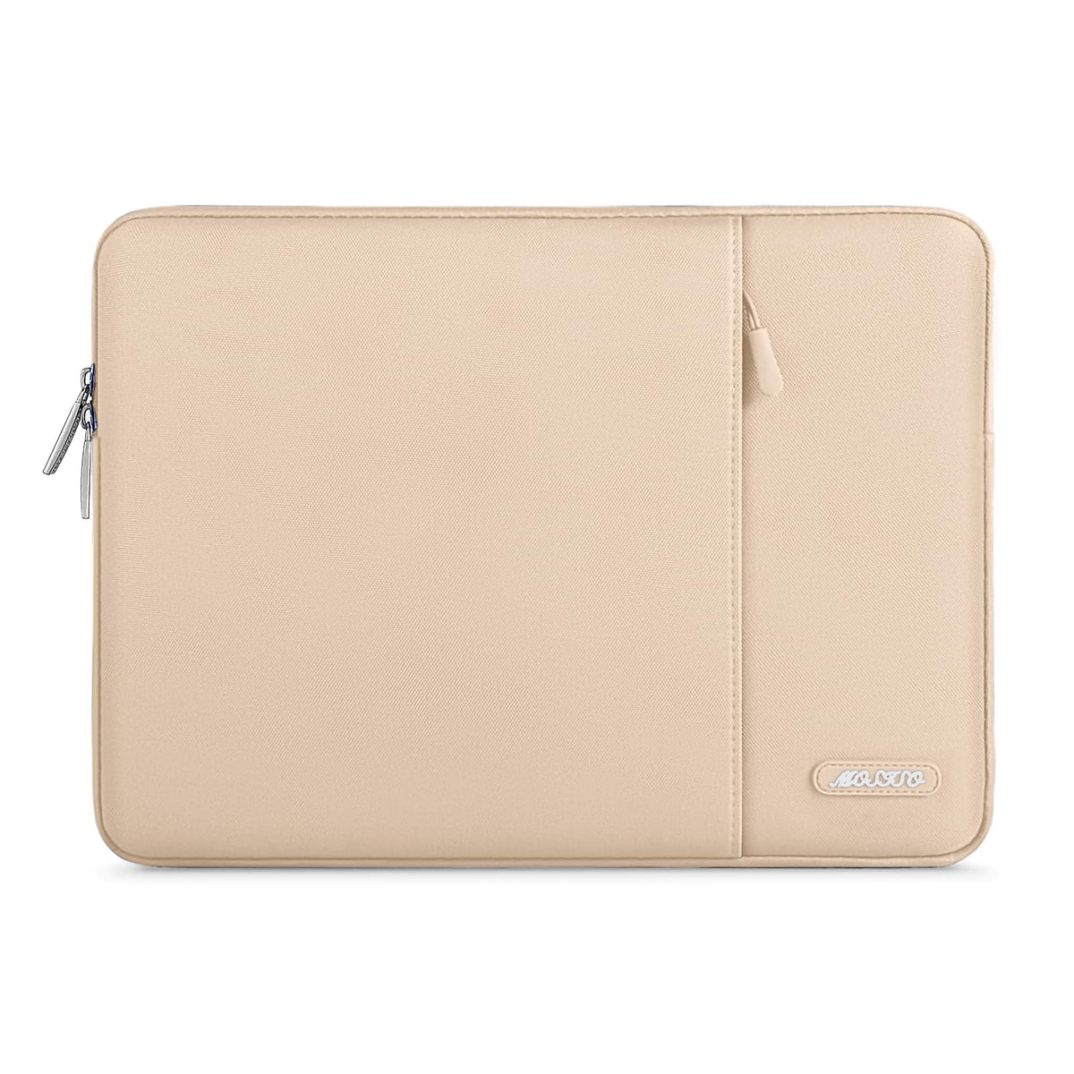 MOSISO Polyester Vertical Laptop Sleeve with Large Front Pocket, Slim Shockproof Case Fits 12.3–18.5 Inch MacBook Neo M1-M5 & Windows Chromebook Laptops