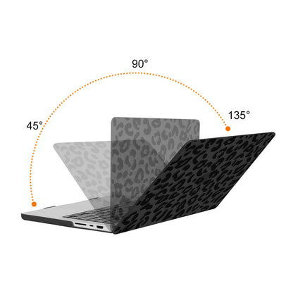 Mosiso Leopard Grain 3-in-1 Protective Kit for MacBook Pro 14 — Hard Shell, Spill-Proof Keyboard Skin & HD Screen Protector (A2442, A2918, A3112)