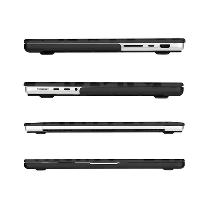 Mosiso Leopard Grain 3-in-1 Protective Kit for MacBook Pro 14 — Hard Shell, Spill-Proof Keyboard Skin & HD Screen Protector (A2442, A2918, A3112)