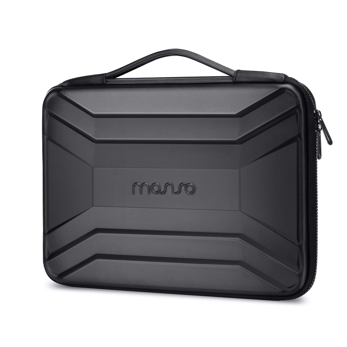 MOSISO Symmetrical Trapezoid EVA Hard Shell Laptop Carry Case with PU Handle, Shockproof Waterproof, Fits 13–16 Inch MacBook HP Dell Notebook