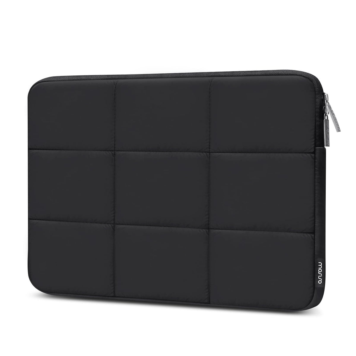 MOSISO Rectangle‑Quilted Puffy Women Laptop Sleeve,13‑16‑Inch,Water‑Repellent‑Polyester,Dual‑Metal‑Zipper & Fleece‑Lining
