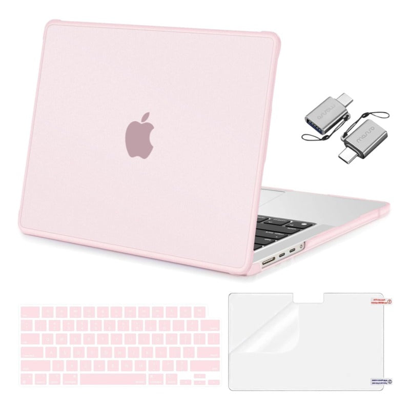 MOSISO Compatible with MacBook Pro 14 inch Case 2026-2021 M5-M1 A3427 A3426 A3434 A3112 A3185 A3401 A2918 A2992 A2779 A2442, 4 in 1 Kit Crack-Resistant Reinforced Corners Shell