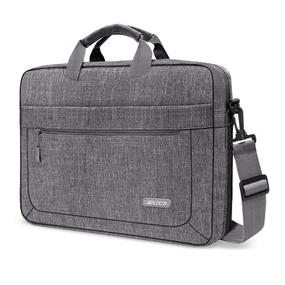 MOSISO Adjustable Depth Laptop Messenger Bag 13.3-17.3 Inch — Shockproof Water-Resistant with Customizable Depth for MacBook HP Dell Acer