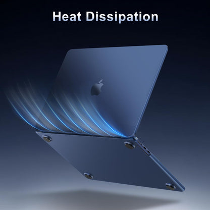 MOSISO Compatible with MacBook Air 15 inch Case 2026-2023 M5-M2 A3241 A3114 A2941 with Touch ID, Ultra-Thin Natural Original Color Plastic Hard Shell Case Cover