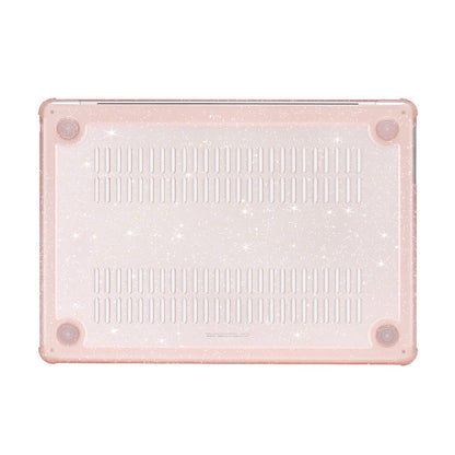 MOSISO Compatible with MacBook Air 15 inch Case 2026-2023 M5-M2 A3448 A3241 A3114 A2941,Anti-Cracking&Anti-Fingerprint Heavy Duty Glitter Plastic Hard Case with TPU Bumper&Keyboard Cover