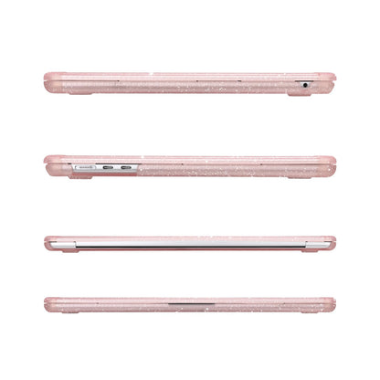 MOSISO Compatible with MacBook Air 15 inch Case 2026-2023 M5-M2 A3448 A3241 A3114 A2941,Anti-Cracking&Anti-Fingerprint Heavy Duty Glitter Plastic Hard Case with TPU Bumper&Keyboard Cover