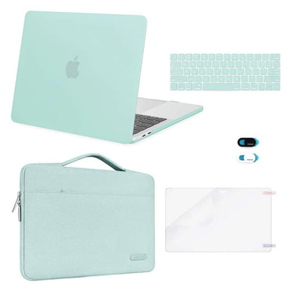 MOSISO Compatible with MacBook Pro 13 inch Case M2/M1 2026-2016 A2338 A2251 A2289 A2159 A1989 A1708 A1706, Plastic Hard Case&Bag&Keyboard Skin&Webcam Cover&Screen Protector
