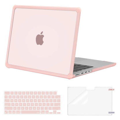 MOSISO Compatible with MacBook Pro 14 inch Case 2021-2026 M5-M1, Anti-Cracking Heavy Duty TPU Bumper Hard Case & Keyboard Skin & Screen Film