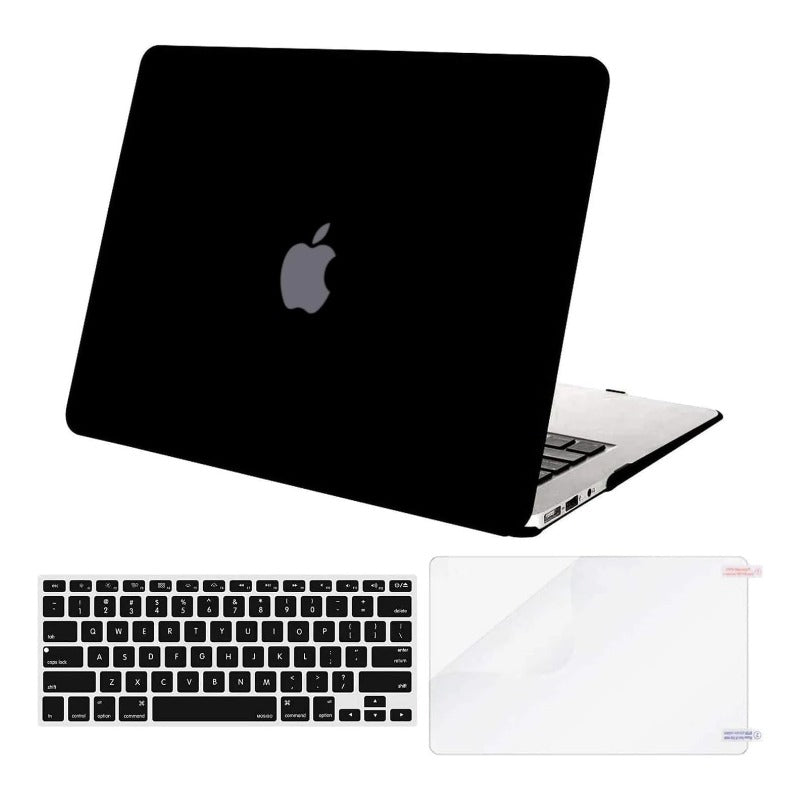 MOSISO Compatible with MacBook Air 13 inch Case Protective Plastic Hard Shell Case & Keyboard Cover & Screen Protector