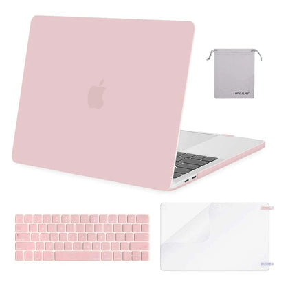 MOSISO Compatible with MacBook Pro 15 inch Case 2019-2016 Release A1990 A1707 with Touch Bar, Plastic Hard Shell Case & Keyboard Cover & Screen Protector & Storage Bag