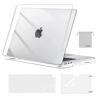MOSISO Scratch-Resistant Case Compatible with MacBook Air 15 inch M5-M2 Protective Hard Shell&Keyboard Cover&ScreenFilm&Storage Bag