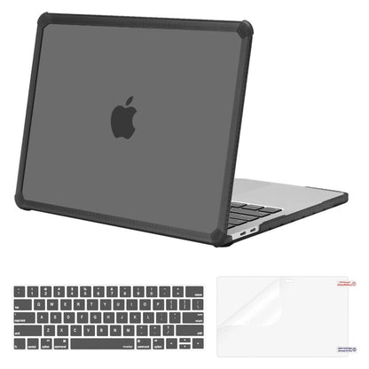 MOSISO Crack-Resistant Cover for MacBook Pro 13 inch Case 2016-2026 M2/M1, Shockproof Heavy Duty Shell with TPU Bumper, Keyboard Cover & Screen Film