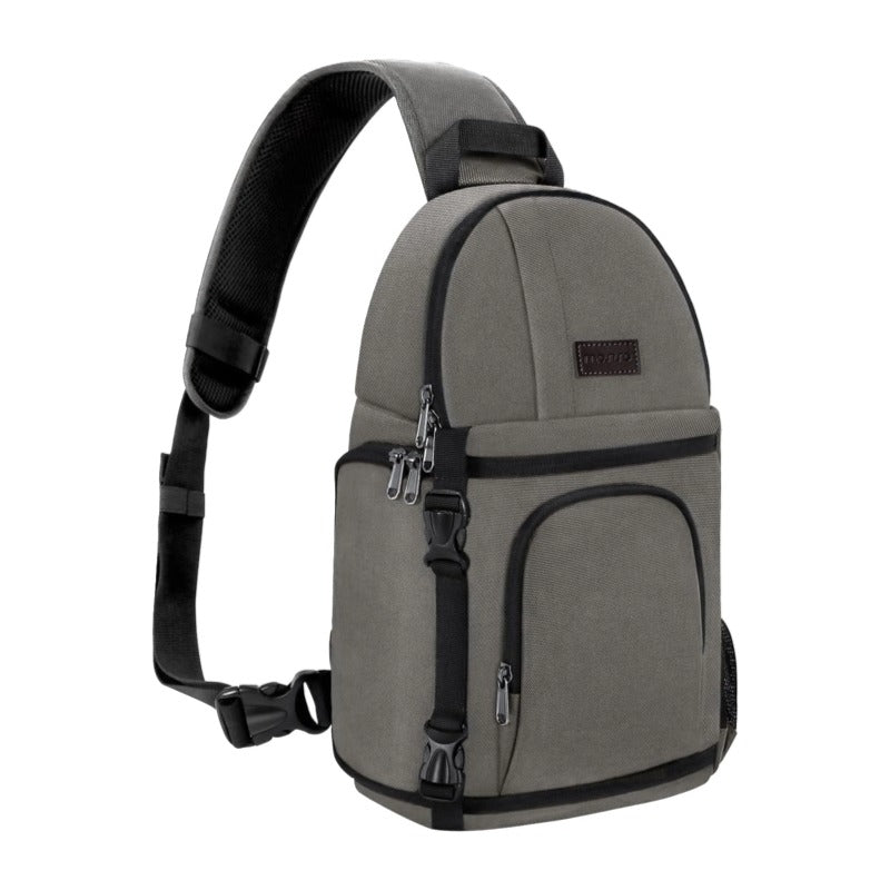 MOSISO Shockproof Water Resistant Camera Sling Backpack with Tripod Holder & Padded Inserts, for Canon Nikon Sony Fuji DSLR Mirrorless, Travel Shooting
