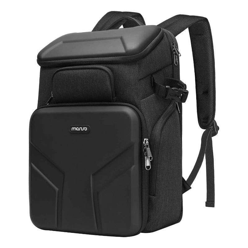 MOSISO Dual Hardshell Waterproof Camera Backpack, Side Quick Access Pack Fits 17.3 Inch Laptops with Modular Inserts, Tripod Holder & Full Rain Cover for Pro Photographers