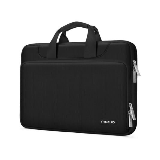 MOSISO 360 Shockproof Laptop Sleeve for 13-16 Inch MacBook Air/Pro & PC — Trolley Strap, Carry Handle & Multi-Slot Front Pocket