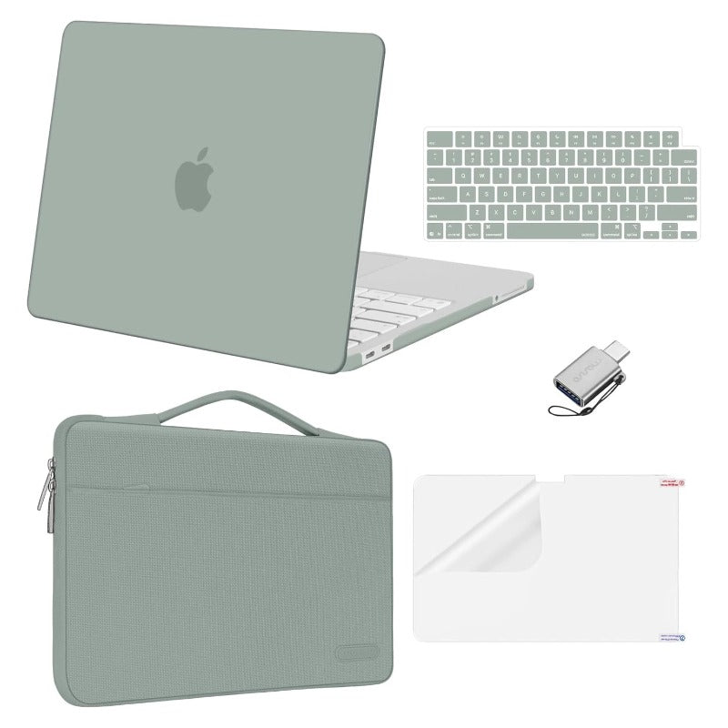 MOSISO MacBook Neo Case 13 inch 2026 A18 Pro, Scratch-Resistant Shockproof Hard Shell, Sleeve Bag, Keyboard Cover, Screen Protector & Type-C