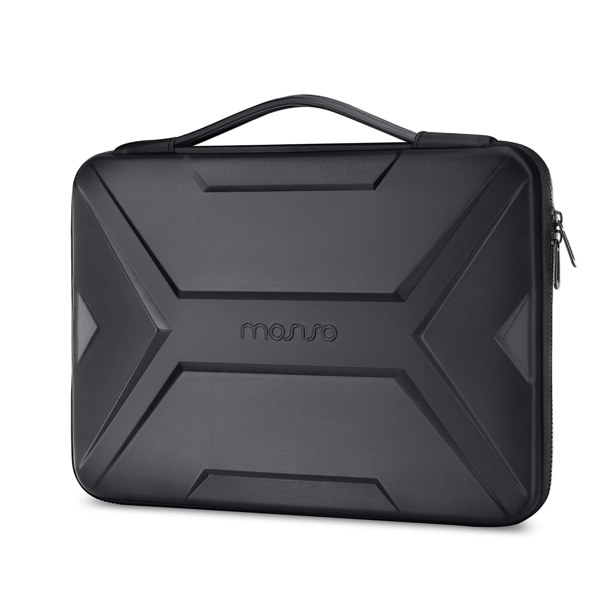 MOSISO X Geometric EVA Hard Shell Laptop Carry Case with PU Handle, Shockproof Waterproof, Fits 13-17.3 Inch MacBook HP Dell Lenovo Notebook