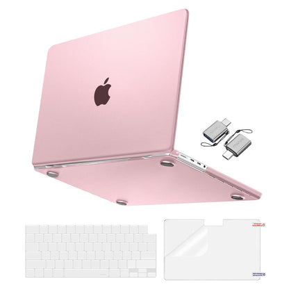 MOSISO Compatible with MacBook Pro 14 inch Case 2026-2021 M5-M1 A3112 A3185 A3401 A2918 A2992 A2779 A2442,Ultra-Thin Natural Original Hard Case&Keyboard Skin&Screen Film&Type C