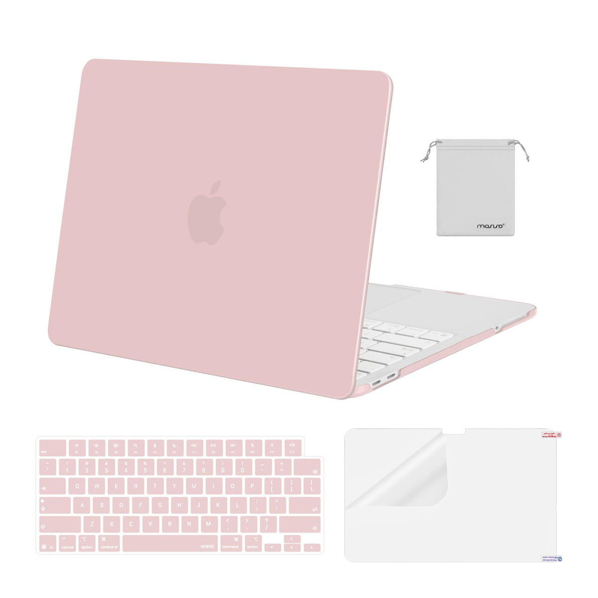 MOSISO Compatible with MacBook Neo Case 13 inch 2026 Release Model A3404 with A18 Pro Chip, 4 in 1 Kit Precision Fit Crack & Scratch Resistant Protective Hard Shell Case Cover