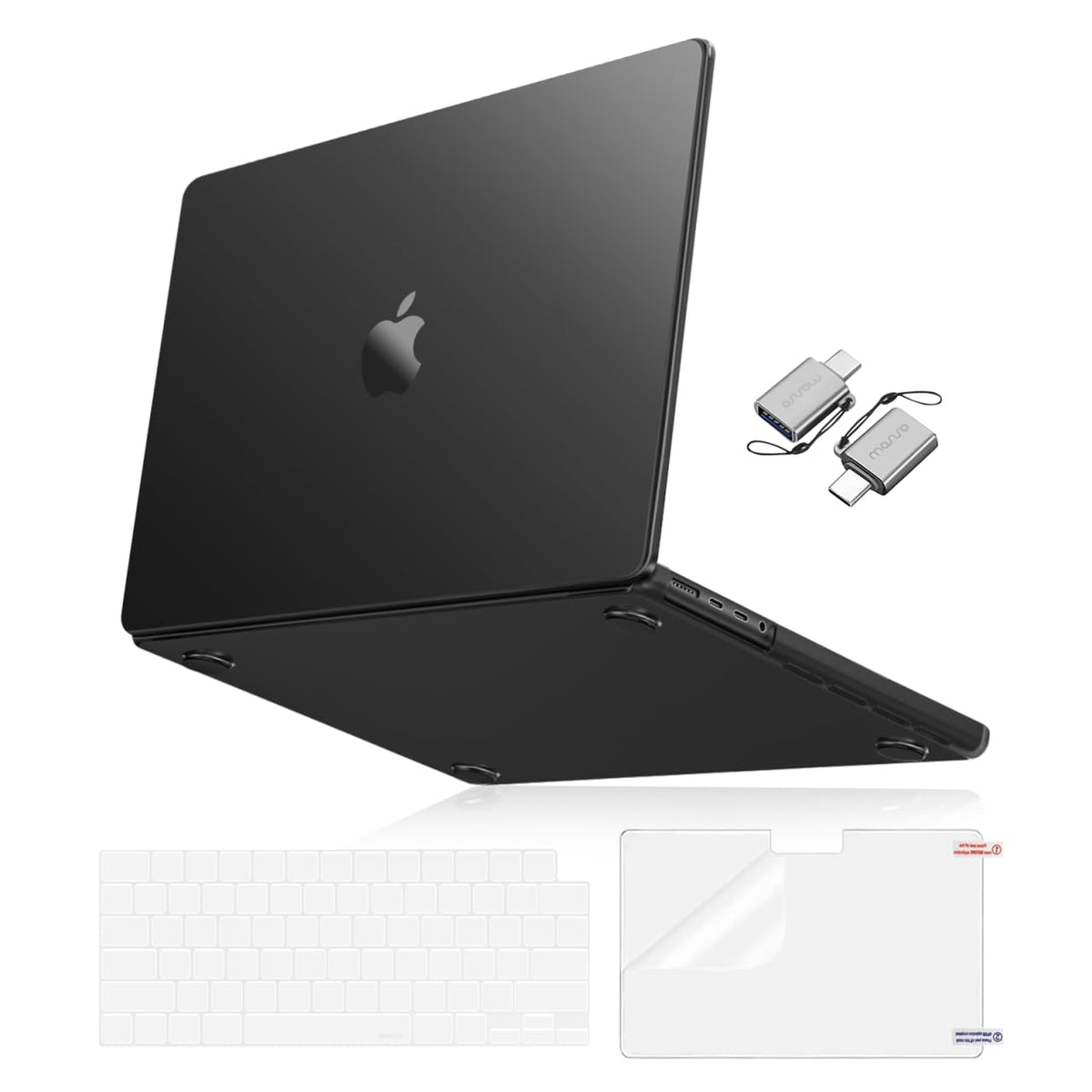 MOSISO Compatible with MacBook Pro 14 inch Case 2026-2021 M5-M1 A3112 A3185 A3401 A2918 A2992 A2779 A2442,Ultra-Thin Natural Original Hard Case&Keyboard Skin&Screen Film&Type C