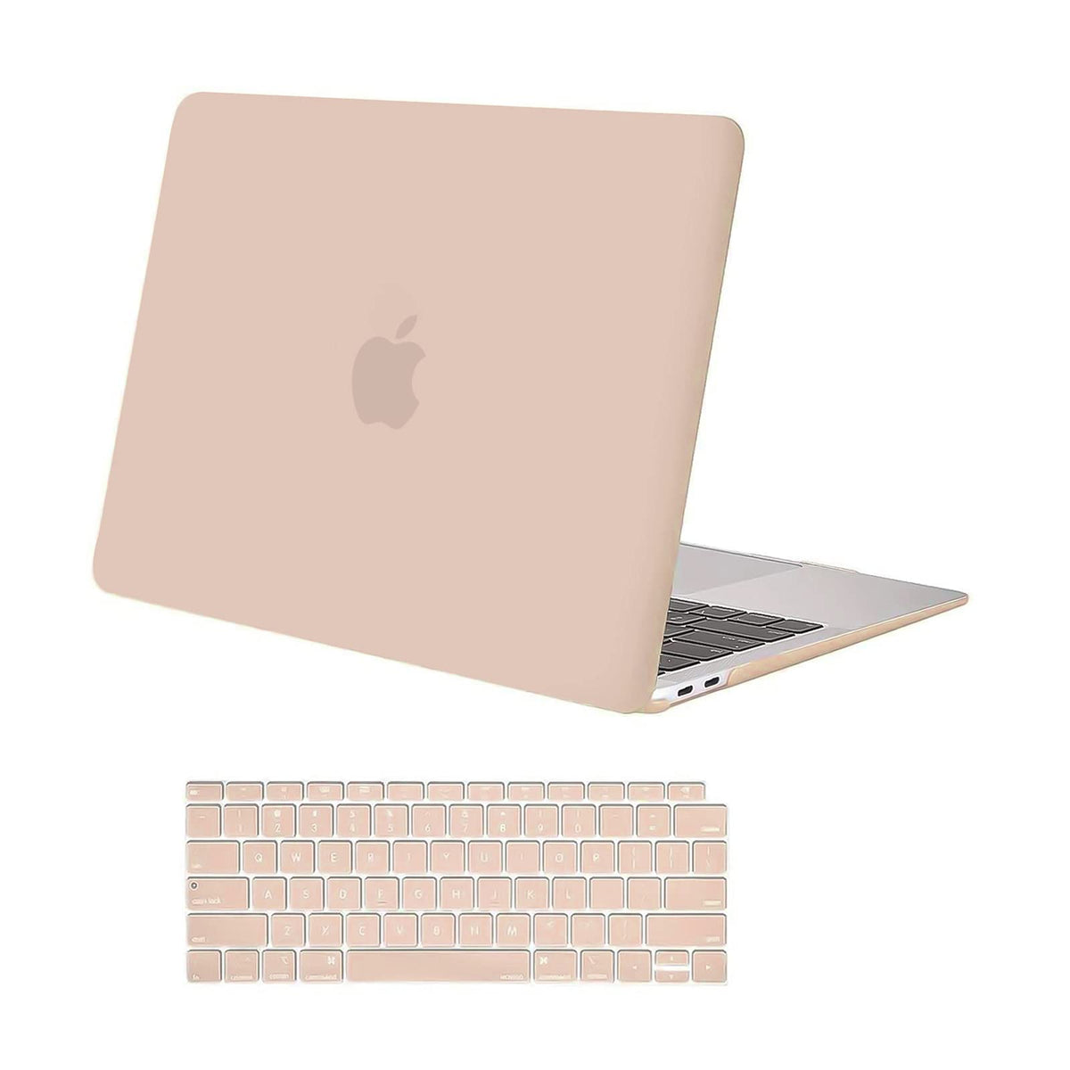 MOSISO Compatible with MacBook Air 13 inch Case 2018-2022 Release A2337 A2179 A1932 Touch ID, Plastic Hard Shell Cover & Keyboard Cover